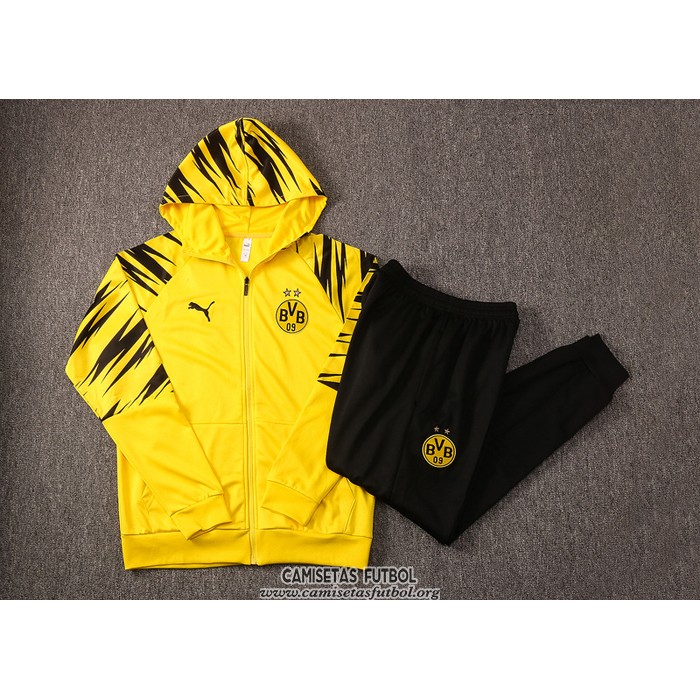 Chandal con Capucha del Borussia Dortmund 2021 Amarillo